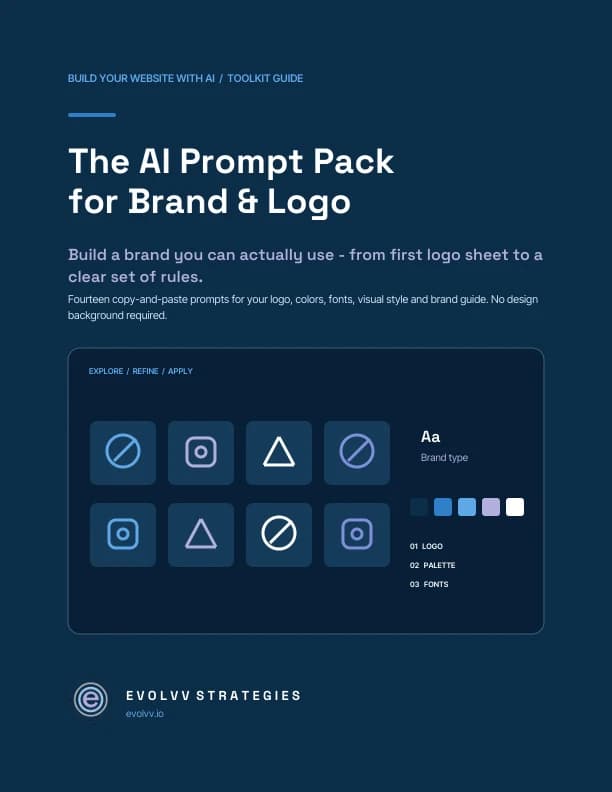 The AI Prompt Pack for Brand & Logo PDF cover