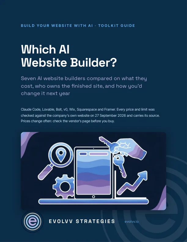 Which AI Website Builder? PDF cover