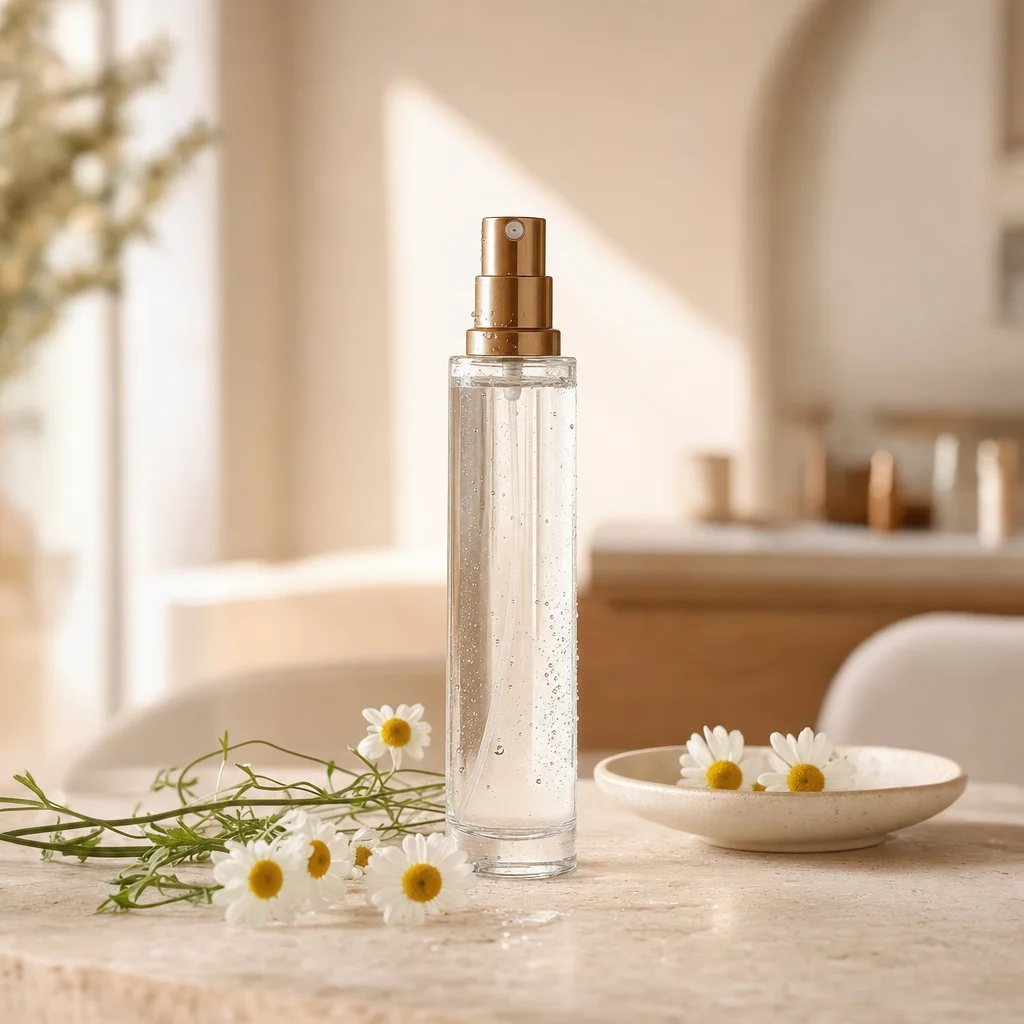Dew Mist — Chamomile Toner, styled product photograph