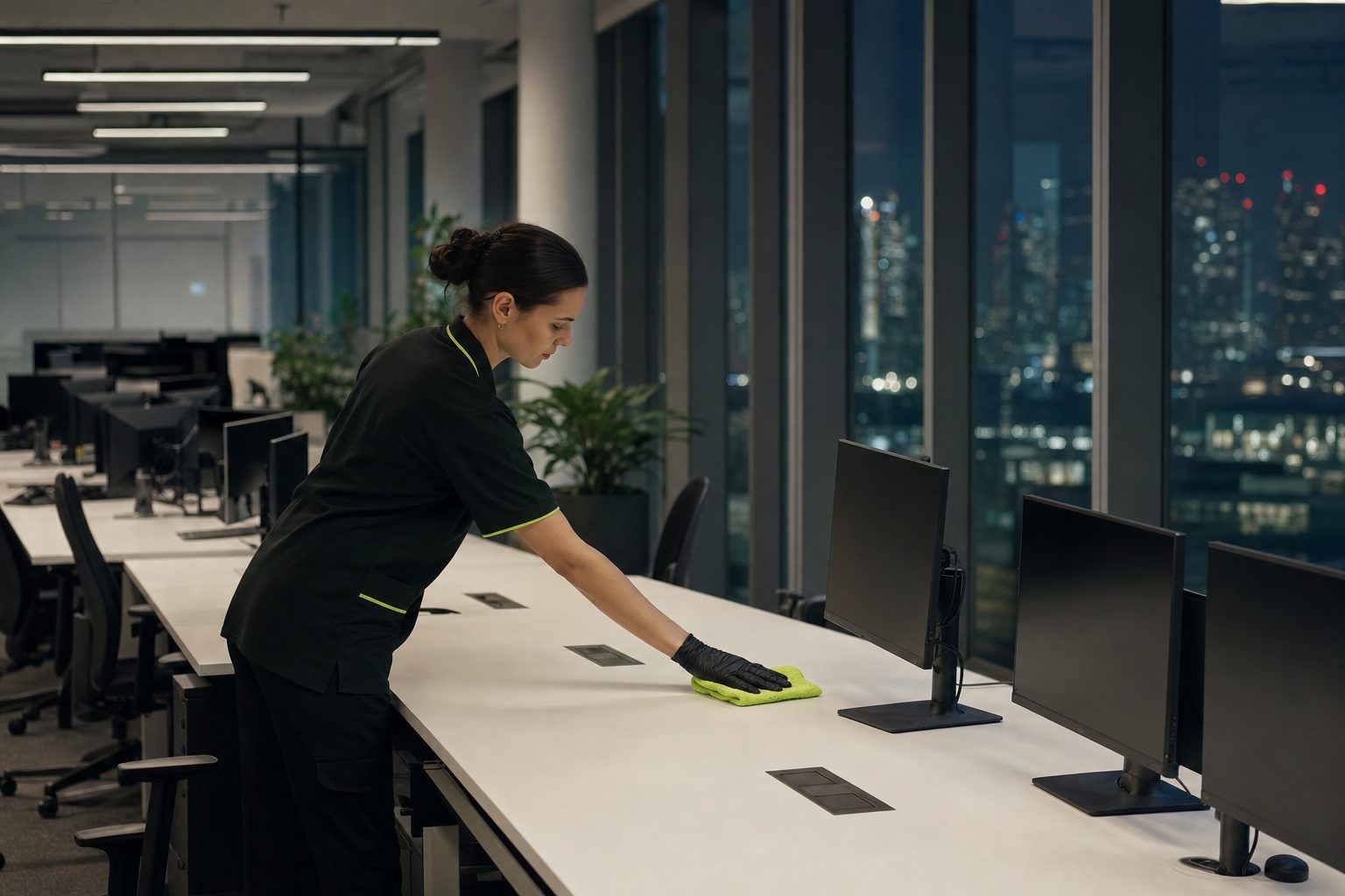 Office & workplace — a Cleanwright crew on the job