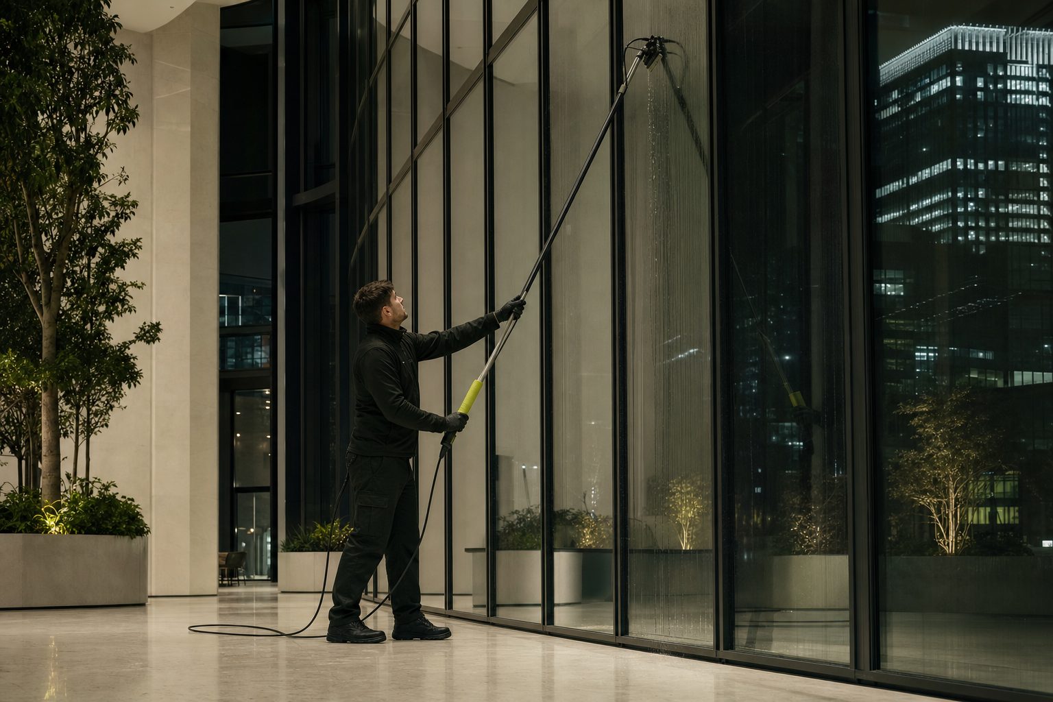 Specialist cleaning — a Cleanwright crew on the job