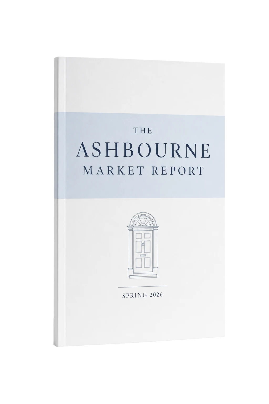 Sample cover of the Ashbourne Market Report — twelve-page quarterly PDF
