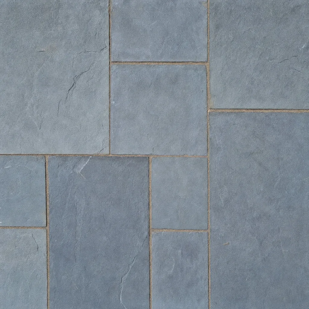 Laid bluestone pavers with tight sand joints