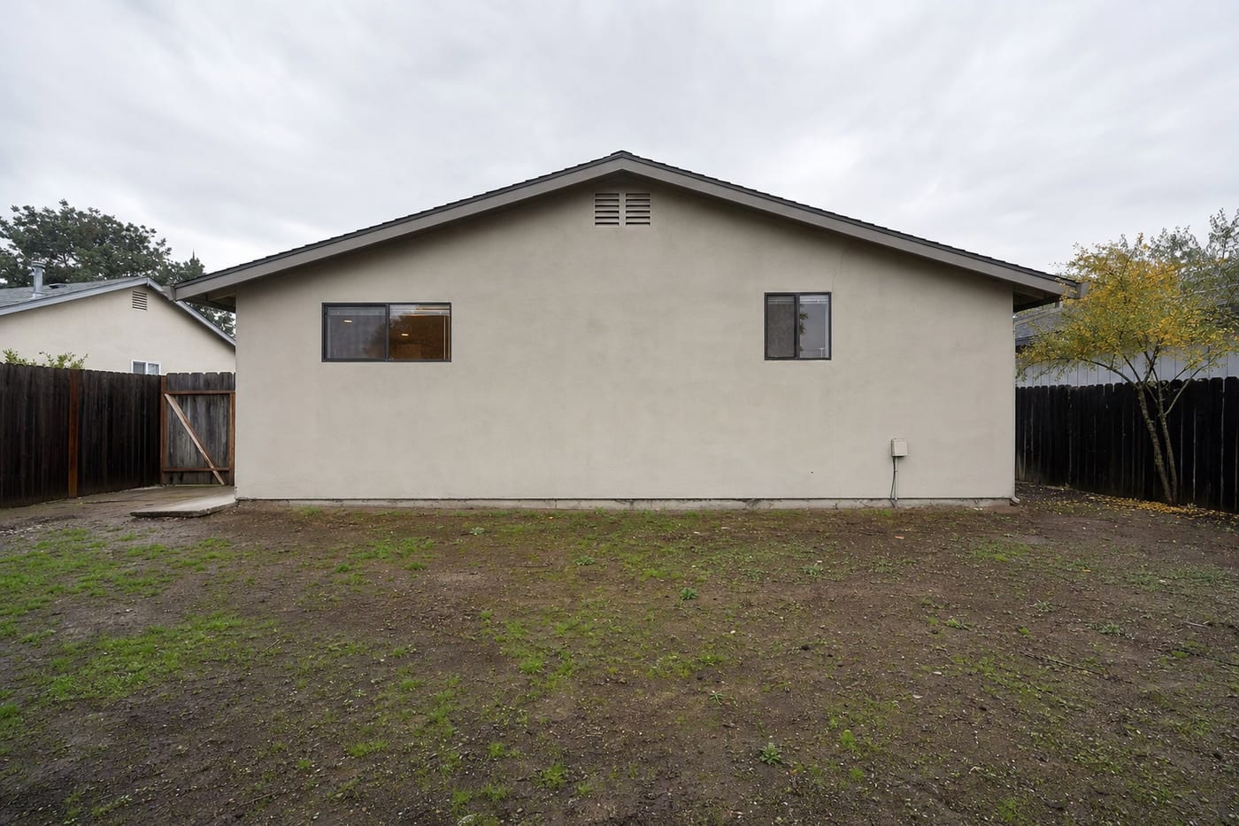 Back of the house before the addition