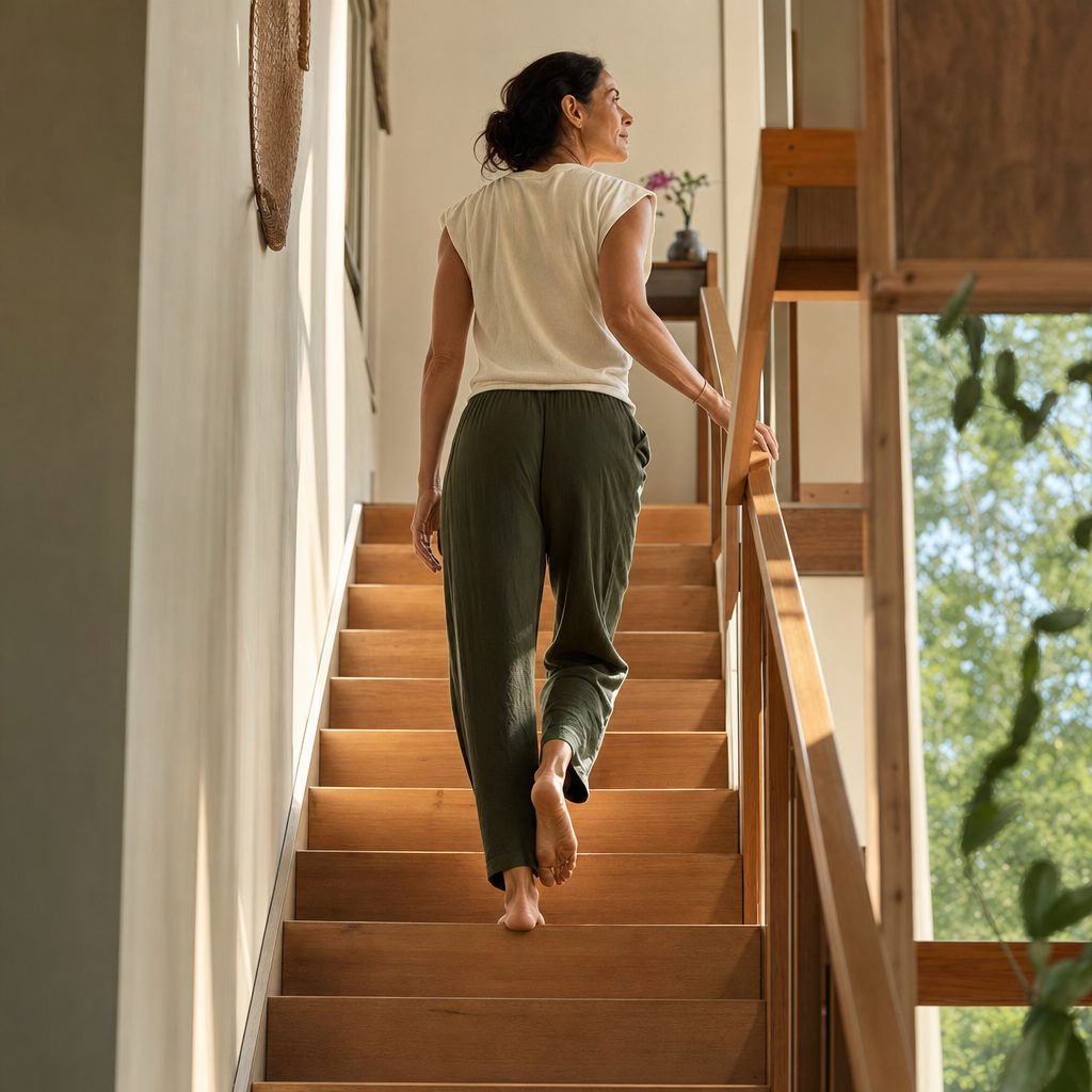 Climb the stairs