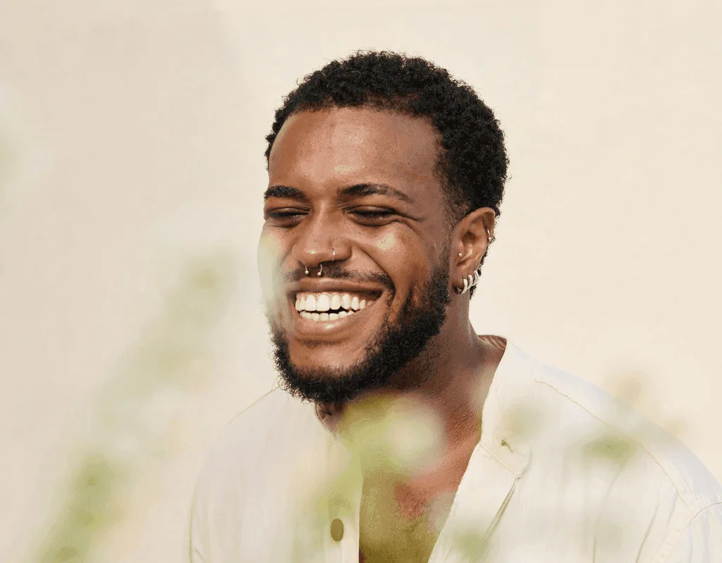 A person feeling at ease after a session