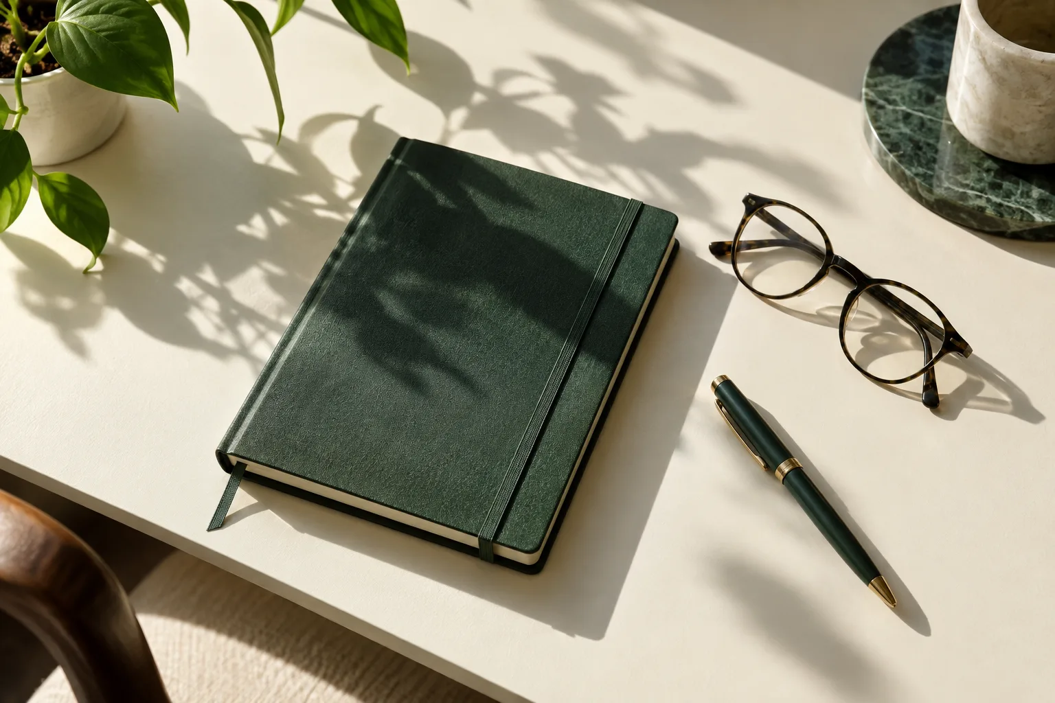 A focused notebook ready for an ownership discussion.